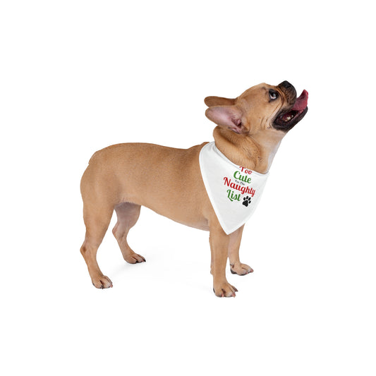 Pawsitively Adorable Christmas Bandana - 'Too Cute for the Naughty List'