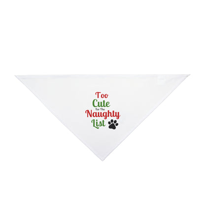 Pawsitively Adorable Christmas Bandana - 'Too Cute for the Naughty List'